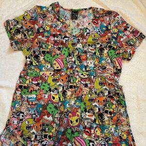 Tokidoki Scrub Top